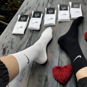 Чорапи 6 Чифта #NK Черно # бяло