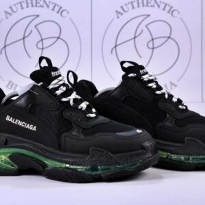 Маратонки Triple S Черно Зелено