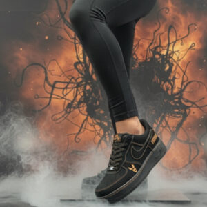 Маратонки VENOM Черно Оранж