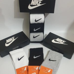 Чорапи 6 Чифта #NK Черно Бяло Сиво